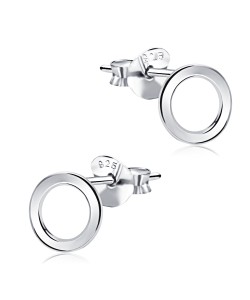 Minimalist Circle Silver Ear Stud STS-5291